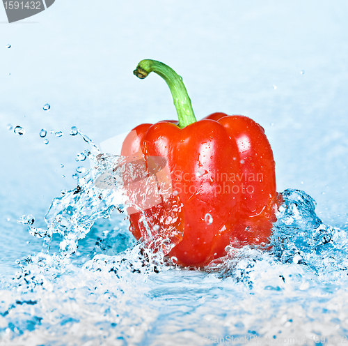 Image of Pepper and water