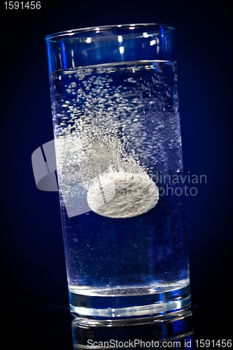 Image of Tablet in a water glass