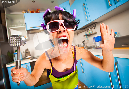 Image of crazy housewife