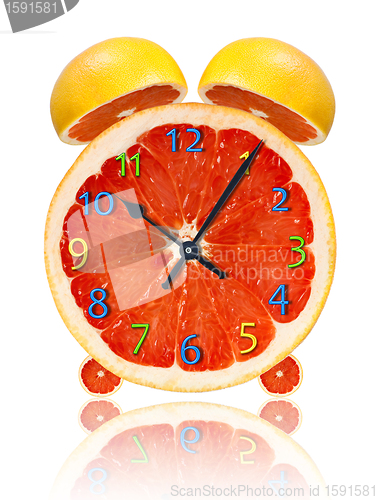 Image of Grapefruit  clock