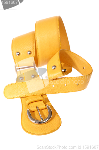 Image of Yellow belt on a white background