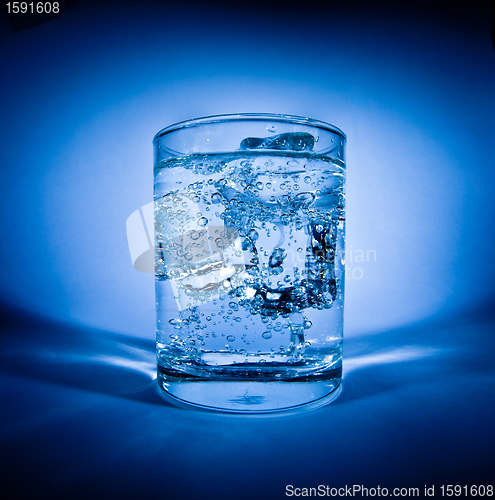 Image of Glass of water with ice