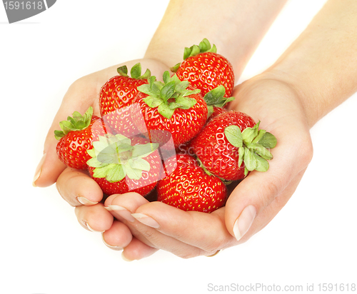 Image of Strawberry in hands