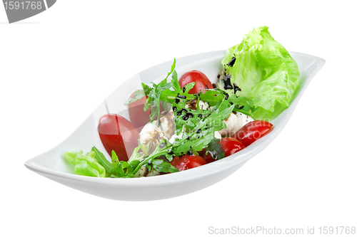 Image of salad with quail eggs