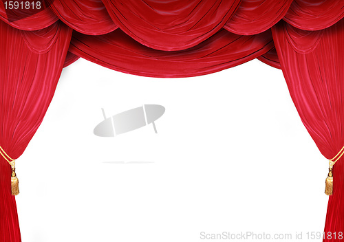 Image of Curtains of an opera house