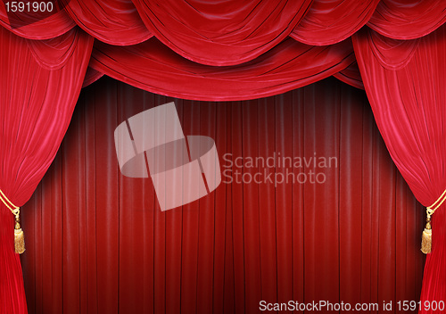 Image of Opera house with elegant curtains