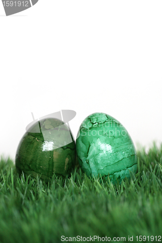 Image of Green and light green eggs