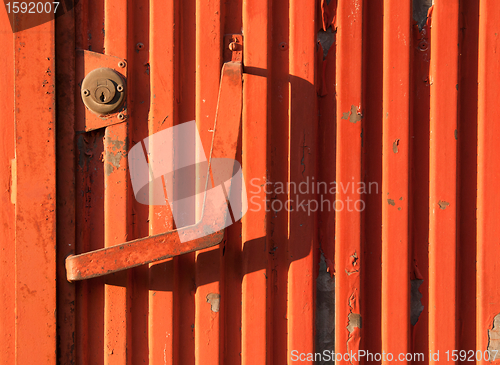 Image of Rusty iron door