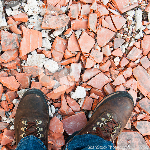 Image of Worker at a construction site