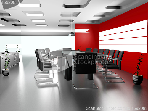 Image of Interior of modern office 3D 