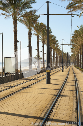 Image of Coastal tram track