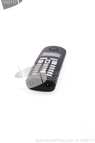 Image of wireless phone set isolated over white