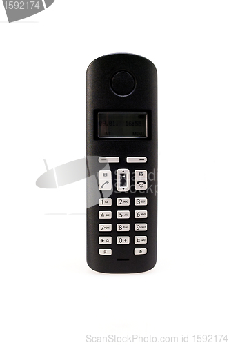 Image of wireless phone set isolated over white