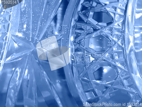 Image of detail of crystal vase
