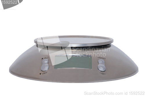 Image of Food scale digital isolated on white background