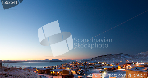 Image of Hammerfest by daytime during winter