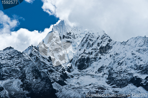 Image of Thamserku peak in Himalayas, Nepal