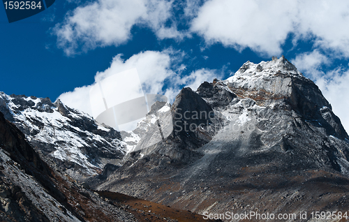 Image of Mountains near Gokyo in Himalayas