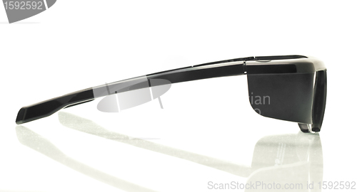 Image of Stereo 3D TV: side view active shutter glasses