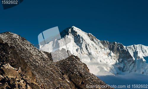 Image of On top of Gokyo Ri: Peaks and clouds