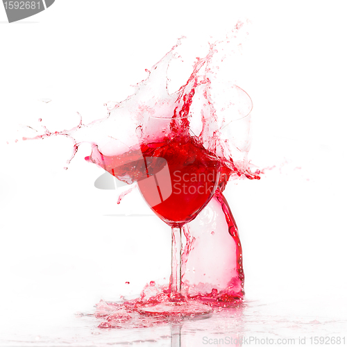 Image of glasswine. Broken.