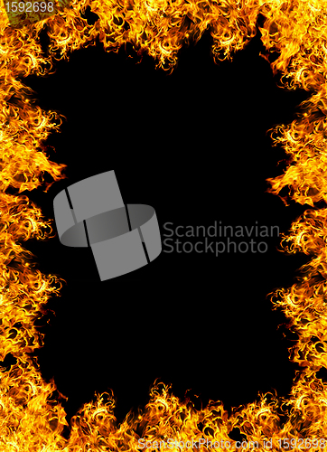 Image of Fire frame on a black background