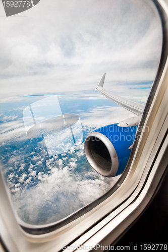 Image of Airplane window