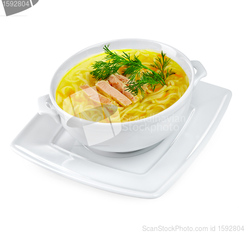 Image of Chicken Noodle Soup isolated