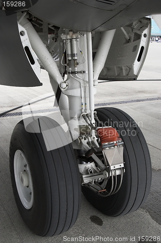 Image of Aircraft front wheel