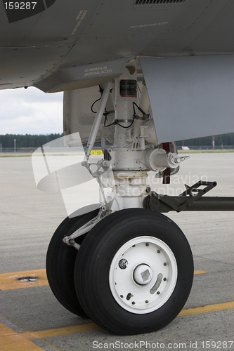 Image of Aircraft front wheel