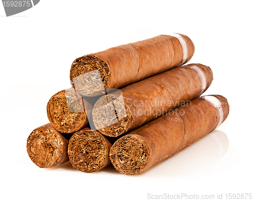 Image of cigars on a white