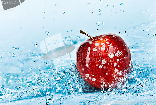 Image of Apple and water