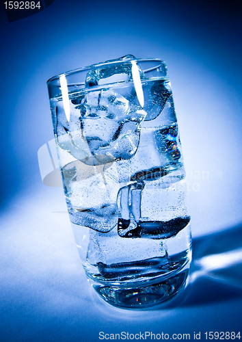 Image of Glass of water with ice