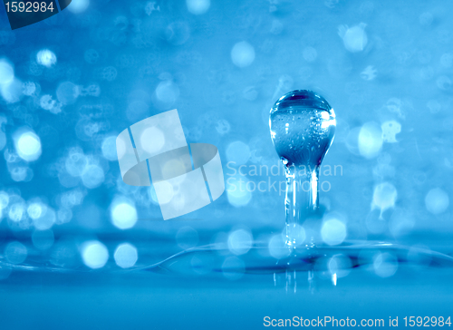 Image of Drop of a rain close up