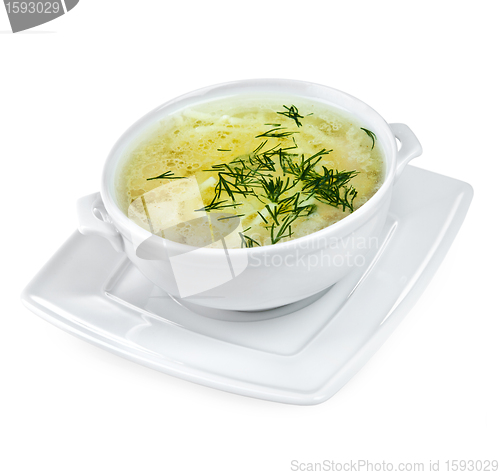 Image of Chicken Noodle Soup isolated