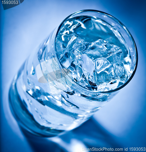 Image of Glass of water with ice