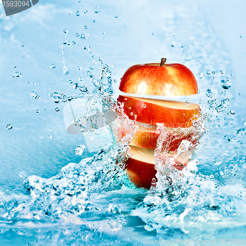 Image of Apple and water