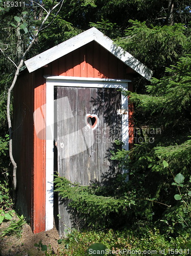 Image of wooden toilet