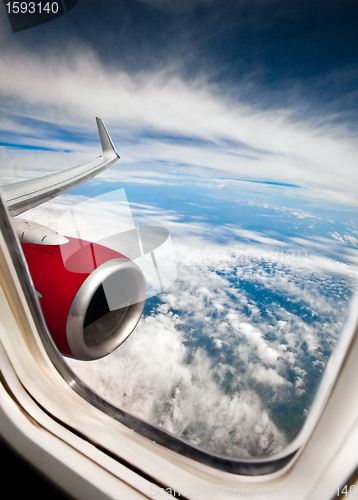 Image of Airplane window