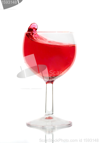 Image of full beaker of wine