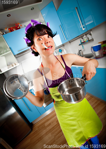 Image of crazy housewife