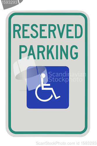 Image of Handicap parking sign