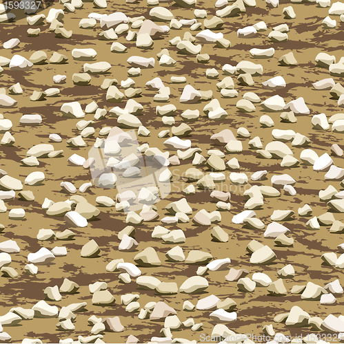 Image of gravel on earth ground seamless texture