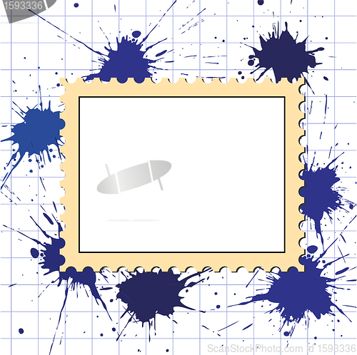 Image of vector postage stamps frame pattern