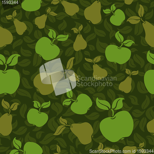 Image of apple pear seamless background