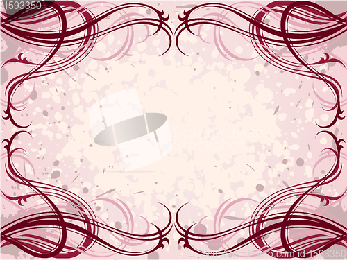 Image of abstract floral grunge pattern background
