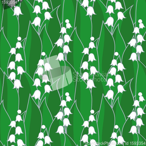 Image of Lily of the valley seamless