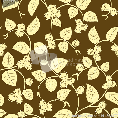 Image of hazelnut seamless background