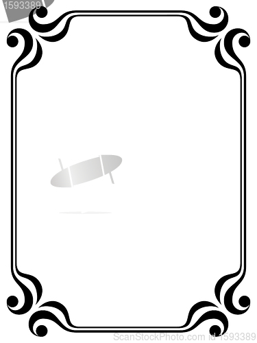 Image of simple ornamental decorative frame