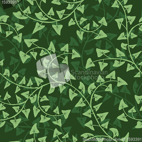 Image of ivy seamless vector repeat pattern